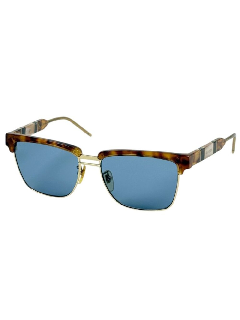 Gucci Sunglasses Demi Pattern Acetate Metal Brown Eyewear